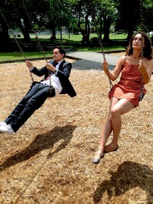 Doug (Richard Nguyen Sloniker) and Kayleen (Amanda Zarr)  Photo