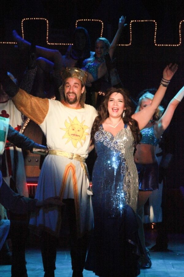 Stephen Ecklemann (Sir Galahad) and Bethany Fagan (The Lady of the Lake) Photo