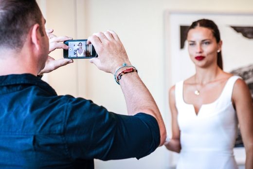 Photo Flash: Opening Night of Russell James' Exhibition with Adriana Lima, Lindsay Ellingson & More  Image