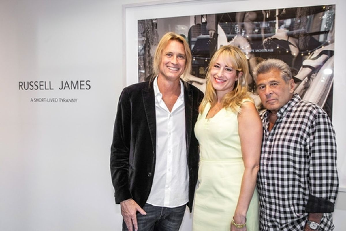 Russell James, Jani Friedman and Ed Razek  at 