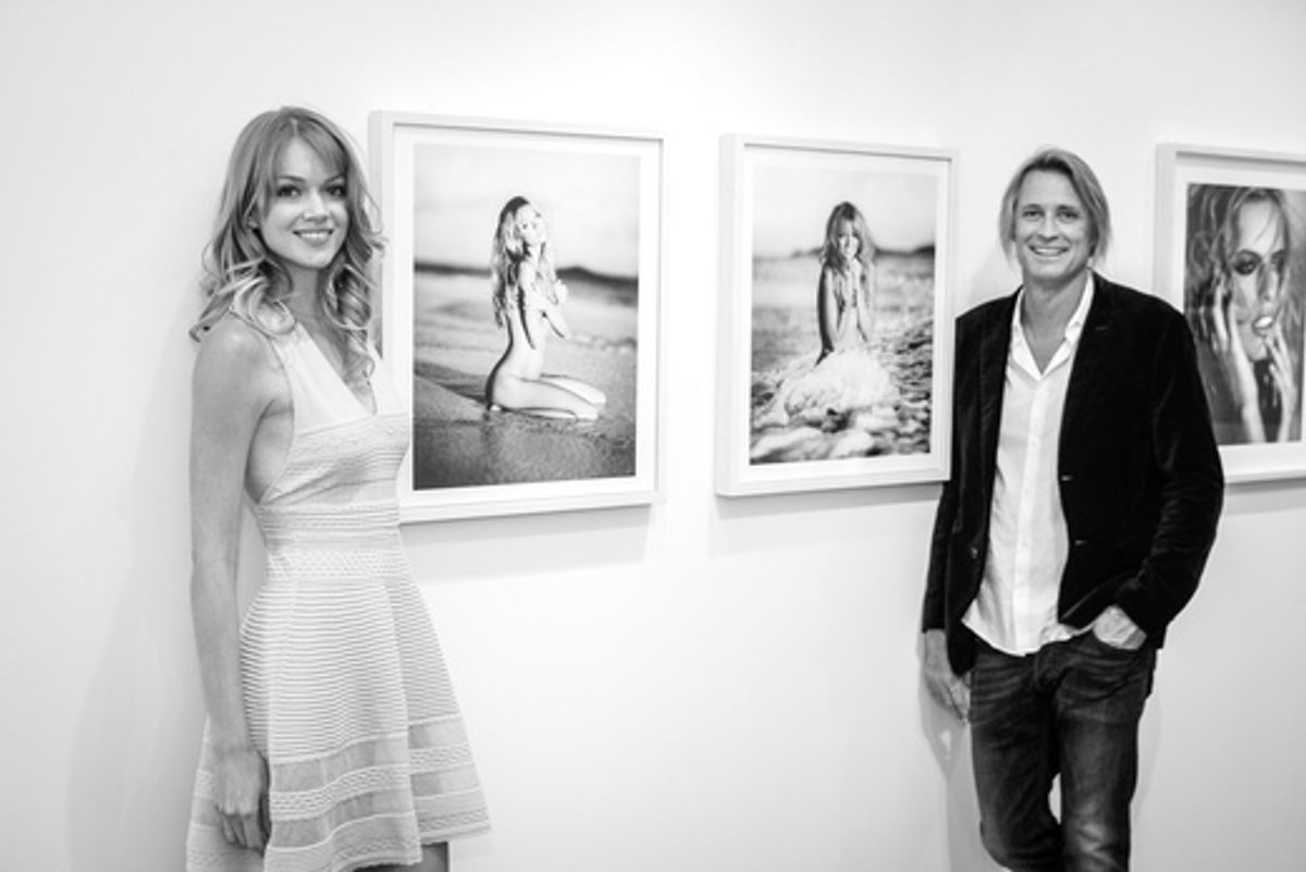 Lindsay Ellingson and Russell James at 
