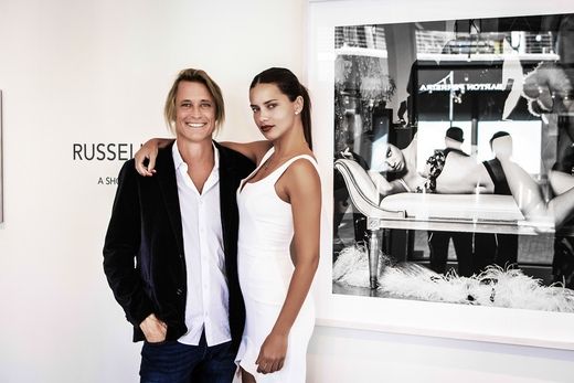 Photo Flash: Opening Night of Russell James' Exhibition with Adriana Lima, Lindsay Ellingson & More  Image