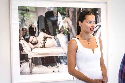 Photo Flash: Opening Night of Russell James' Exhibition with Adriana Lima, Lindsay Ellingson & More  Image