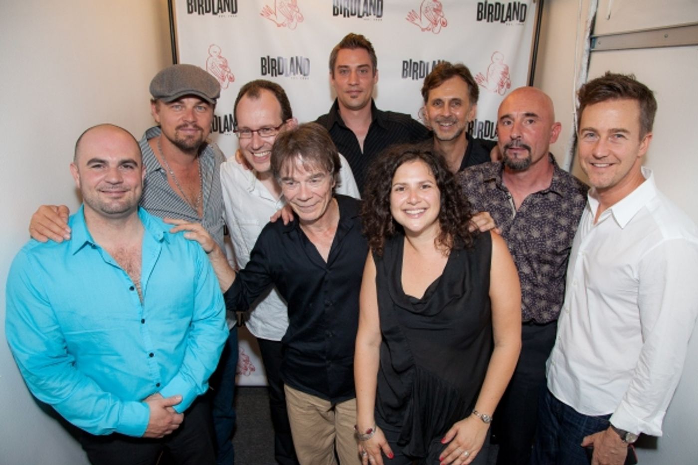 Photo Flash: Leonardo DiCaprio & Edward Norton Visit Birdland!  Image
