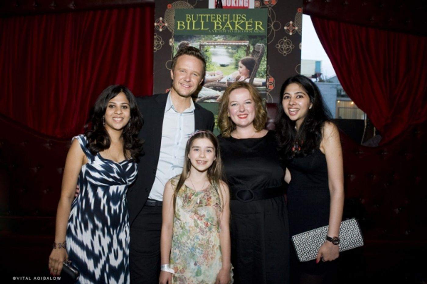 Photo Flash: Will Chase, Sterling Jerins, Debra Messing and More at BUTTERFLIES OF BILL BAKER Premiere  Image