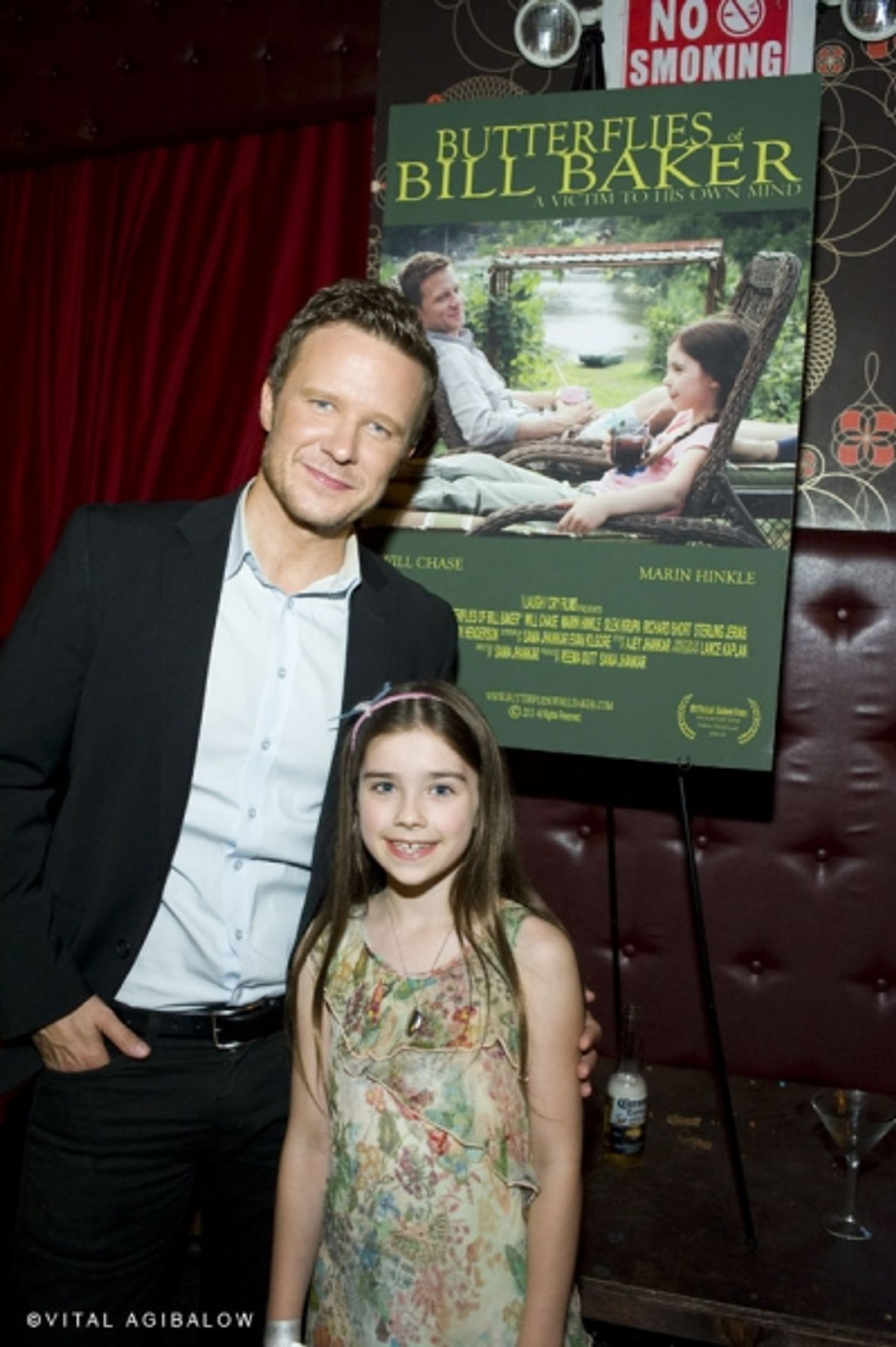 Photo Flash: Will Chase, Sterling Jerins, Debra Messing and More at BUTTERFLIES OF BILL BAKER Premiere  Image