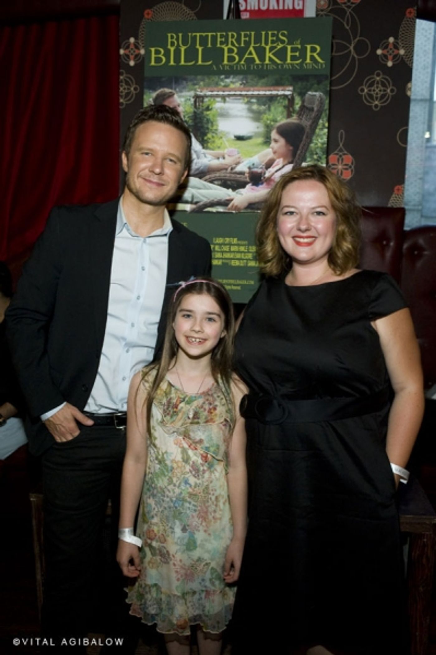 Photo Flash: Will Chase, Sterling Jerins, Debra Messing and More at BUTTERFLIES OF BILL BAKER Premiere  Image