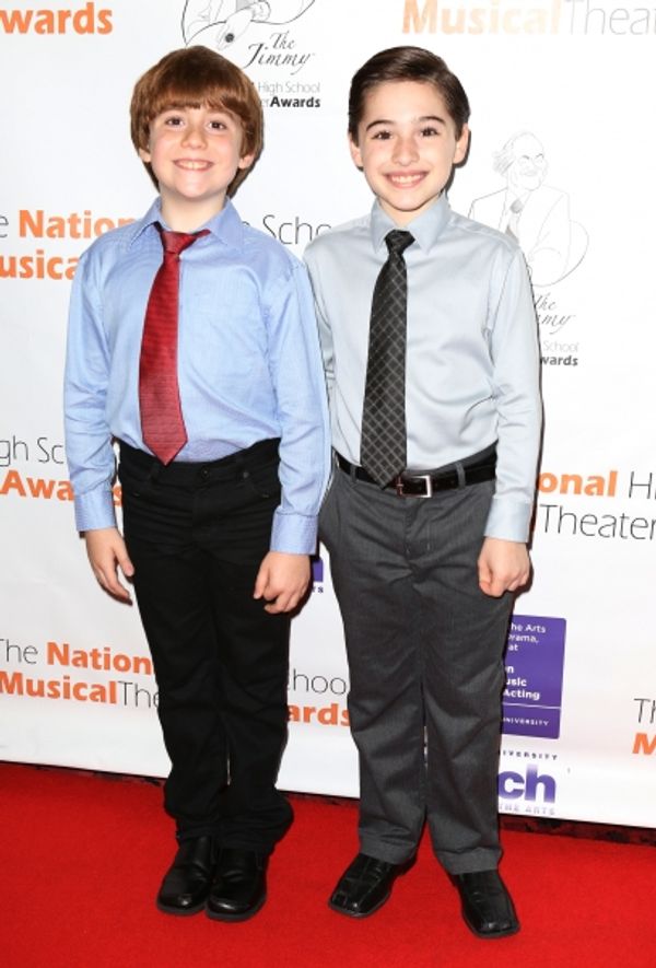 NEWSIES Cast: Nicholas Lampiasi, Joshua Colley Photo