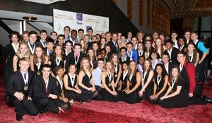 Kiesha Lalama and  Van Kaplan with Award Nominees Photo