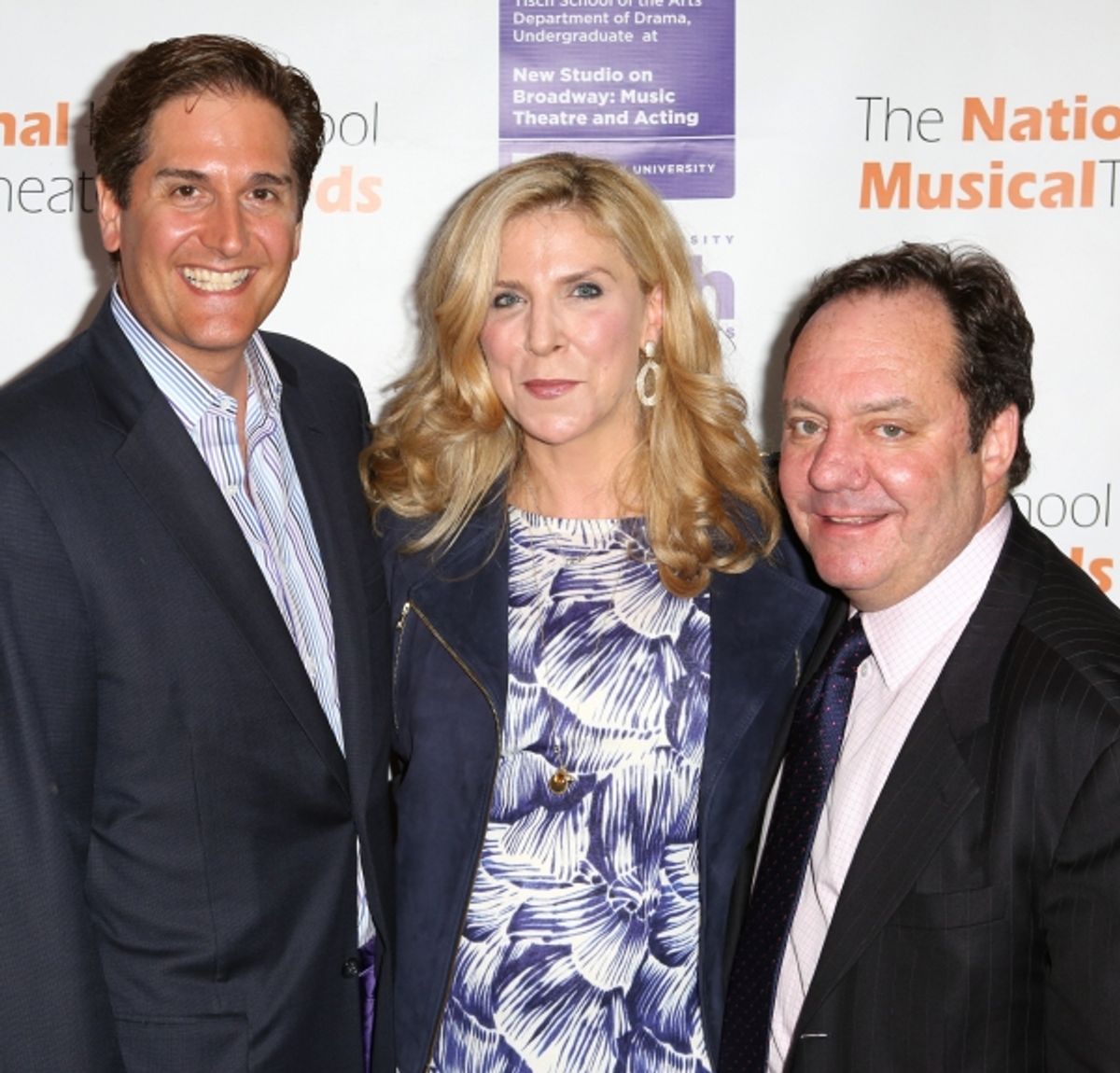 Nick Scandalios, Margo Nederlander and James M. Nederlander
 at 