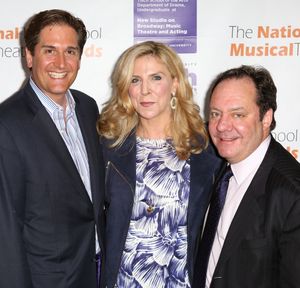 Nick Scandalios, Margo Nederlander and James M. Nederlander
 Photo