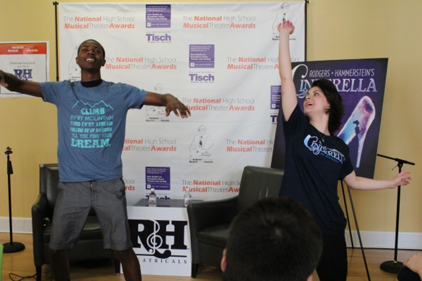 Photo Flash: CINDERELLA's Kirstin Tucker Visits Jimmy Awards Finalists!  Image