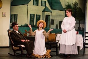 Jeff Rossman, Emma Nissenbaum, and Stacy-Lee Frome as Marilla Cuthbert Photo