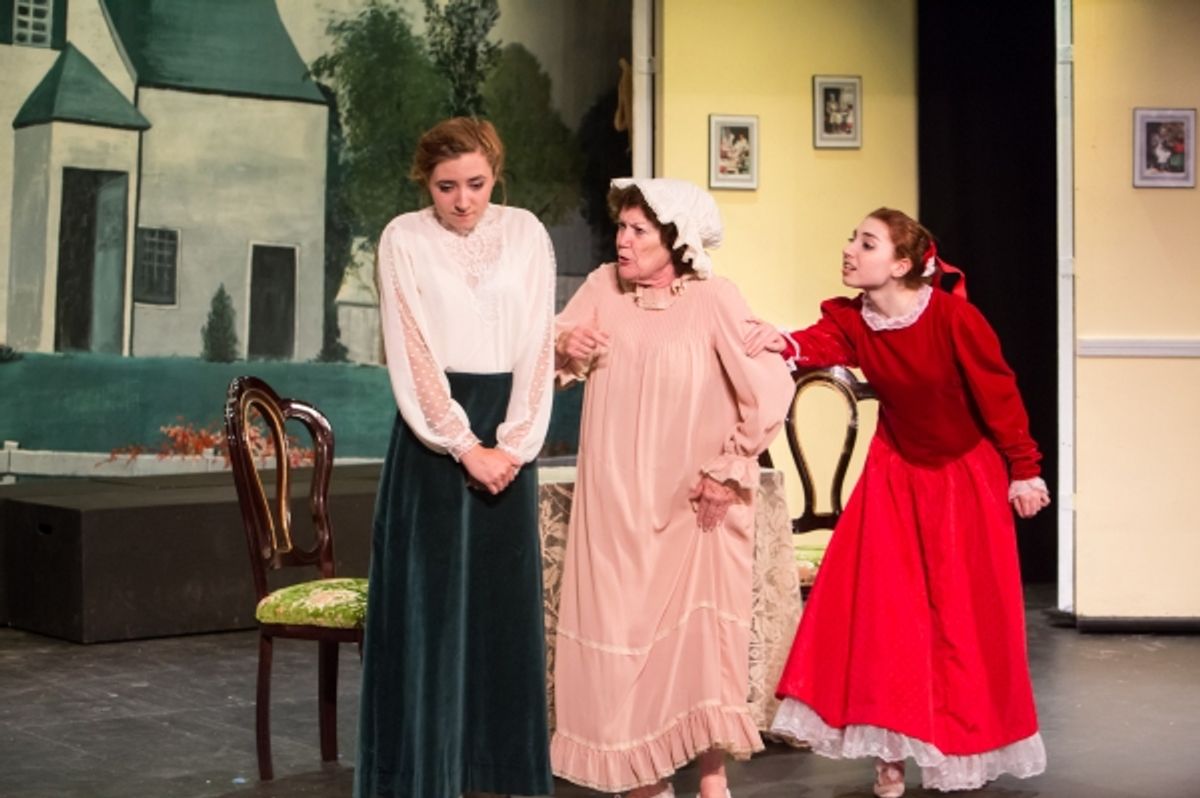 Erin Shaughnessy, Judy Sullivan as Aunt Josephine, and Emma Nissenbaum  at 