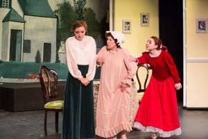 Erin Shaughnessy, Judy Sullivan as Aunt Josephine, and Emma Nissenbaum  Photo