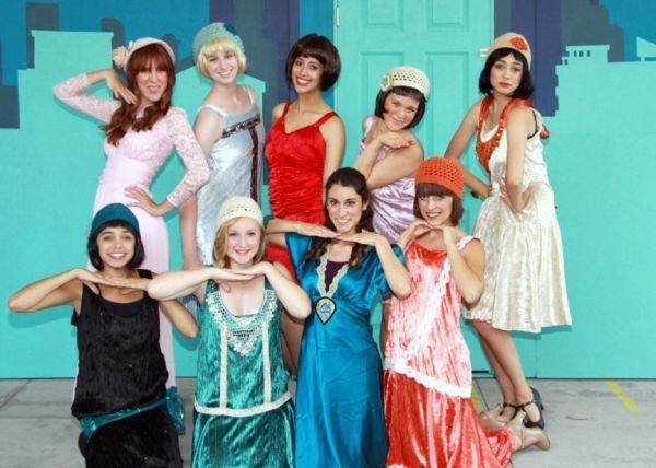 Back Row: Micah Lambert (Miss Dorothy Brown), Kelsey Chaykowski (Rita),  Kayla Atkins Photo