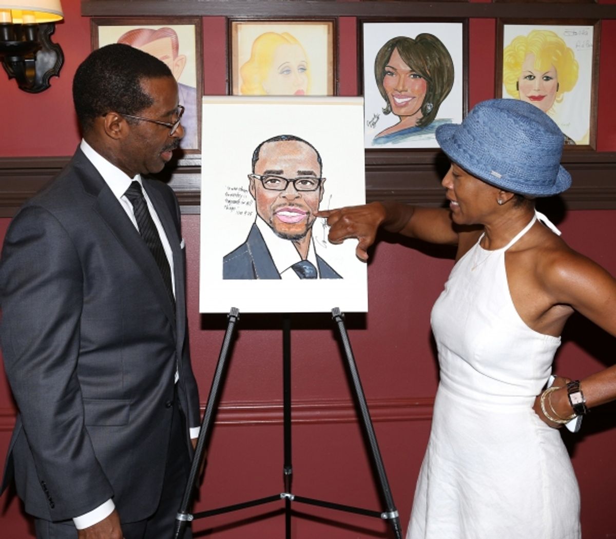 Courtney B. Vance & wife Angela Bassett at 