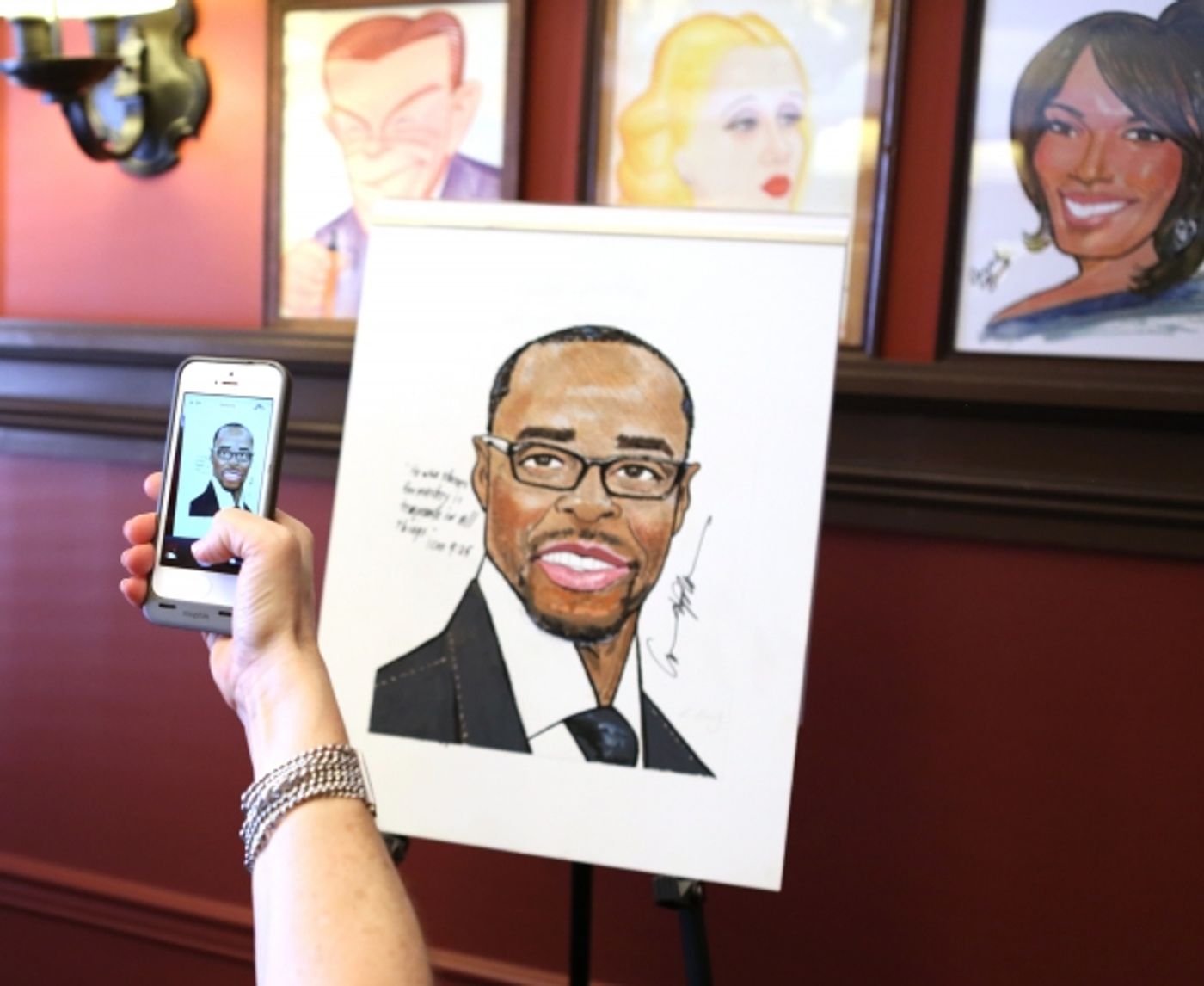 Photo Coverage: Sardi's Unveils Caricature of LUCKY GUY's Courtney B. Vance  Image