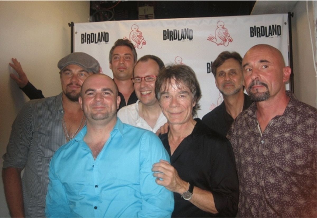Leonardo DiCaprio, Kruno, Ludovic Beier, Pierre Blanchard (center/black), Brian Torff, DouDou Cuillerier, Samson Schmitt (front/blue) at 