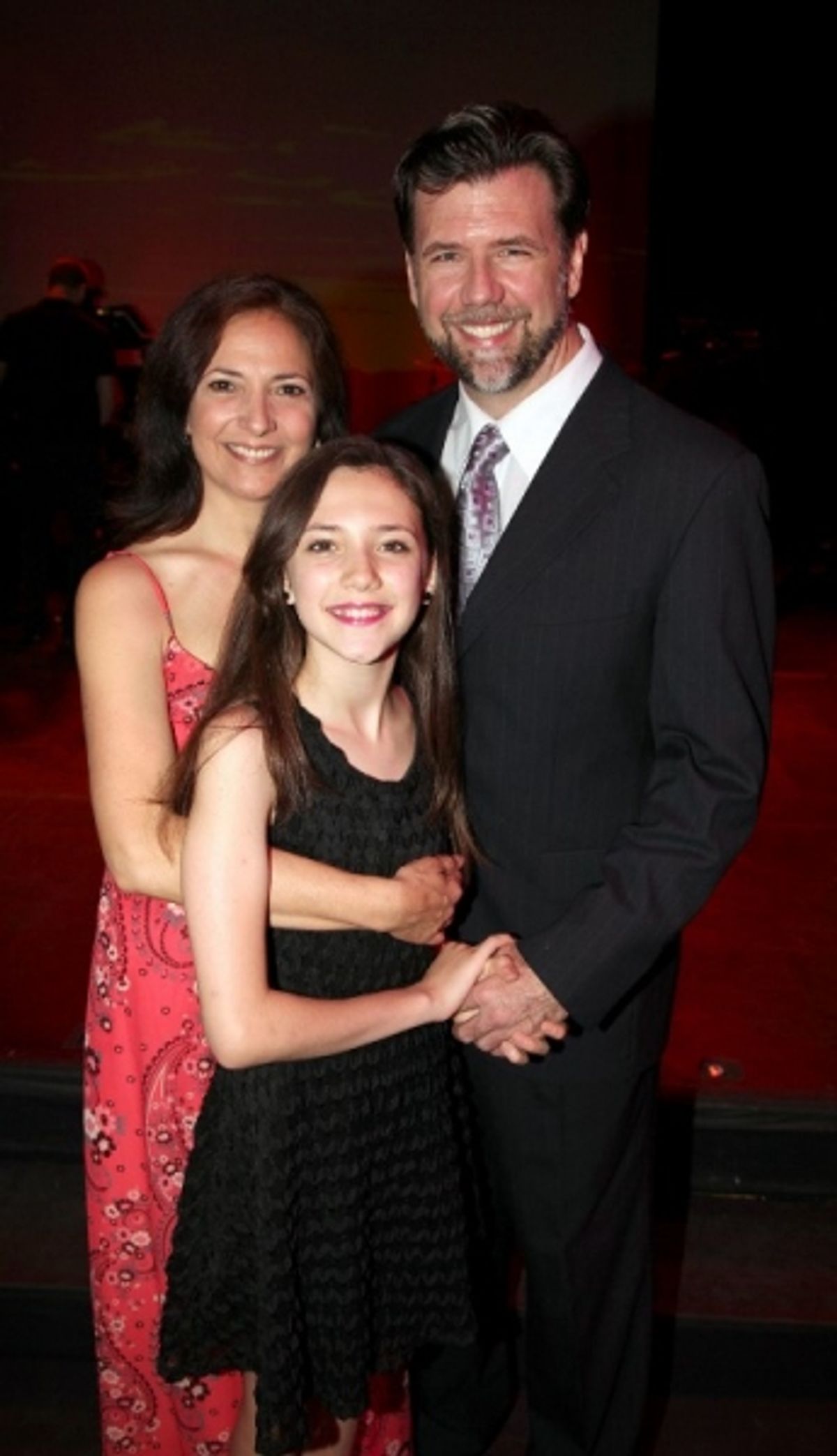 Marie Danvers, Karina Gallagher, and Rob Gallagher attend  the  the Five Towns College Concert and  Naming Dedication Ceremony at Five Towns College in Dix Hills, (June 30, 2013)  at 