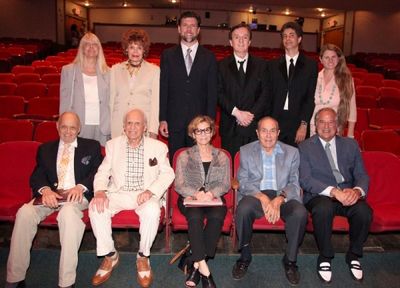 Front: Charles Strouse, Ervin Drake, Barbera Simon,Dr.Stanley Cohen, Stewart F. Lane  Photo