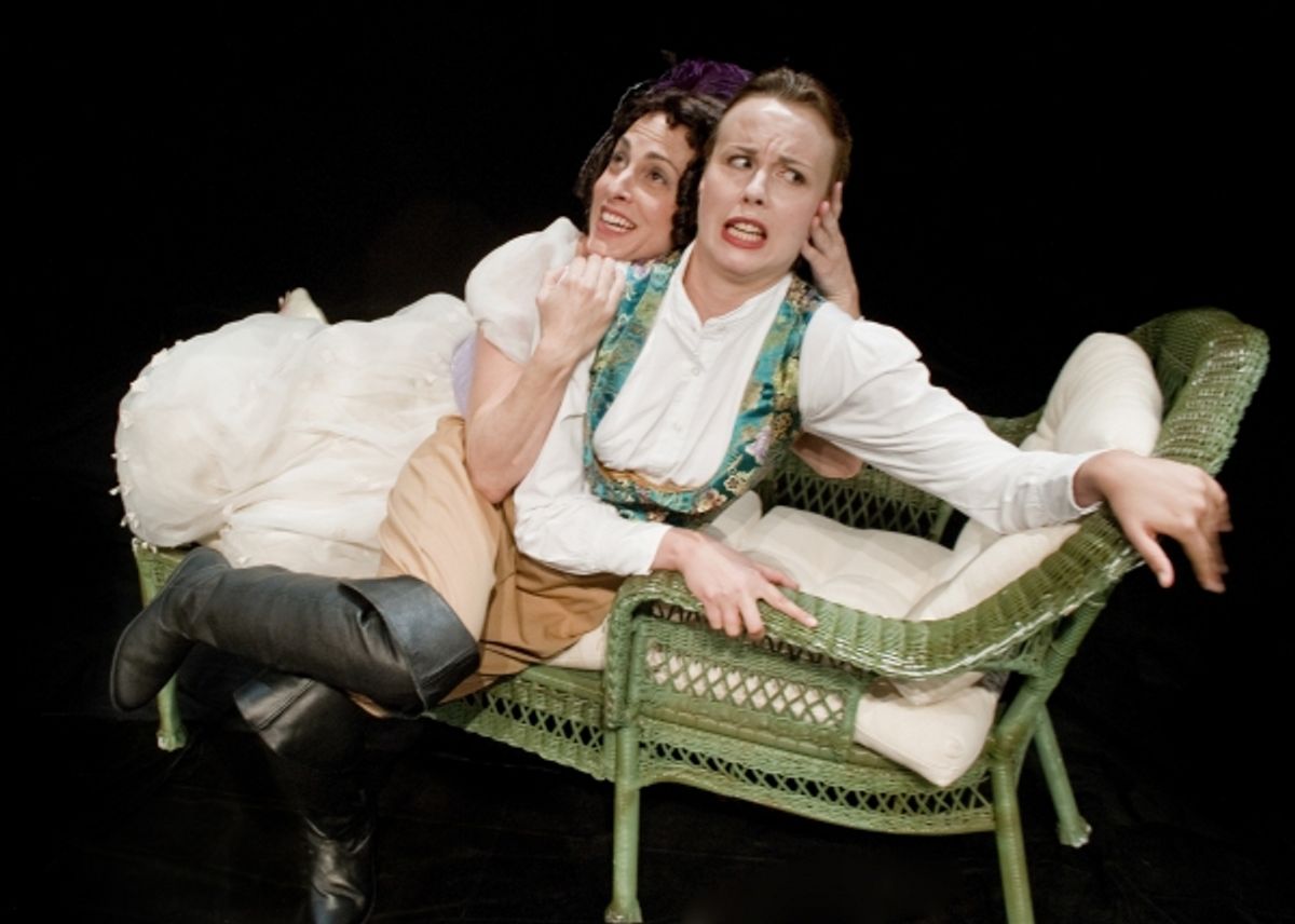 April Wolfe and Helen Harvester at 