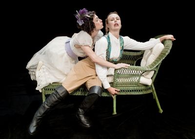 April Wolfe and Helen Harvester Photo