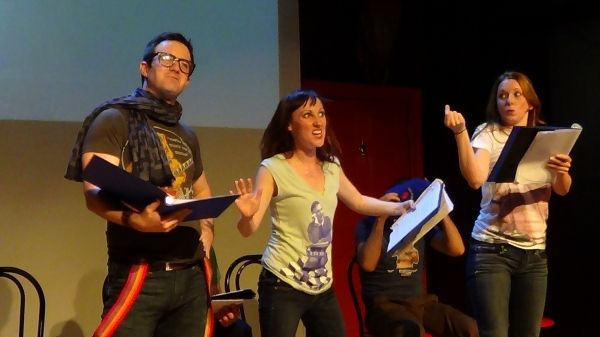 Guy Olivieri as Jessica Fletcher, Kathy Searle as Detective, Patti Goettlicher as Bad Photo