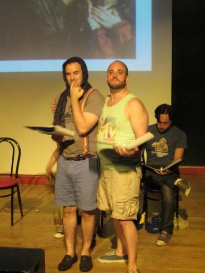 Guy Olivieri as Druscilla, Rob Maitner as Spike Photo
