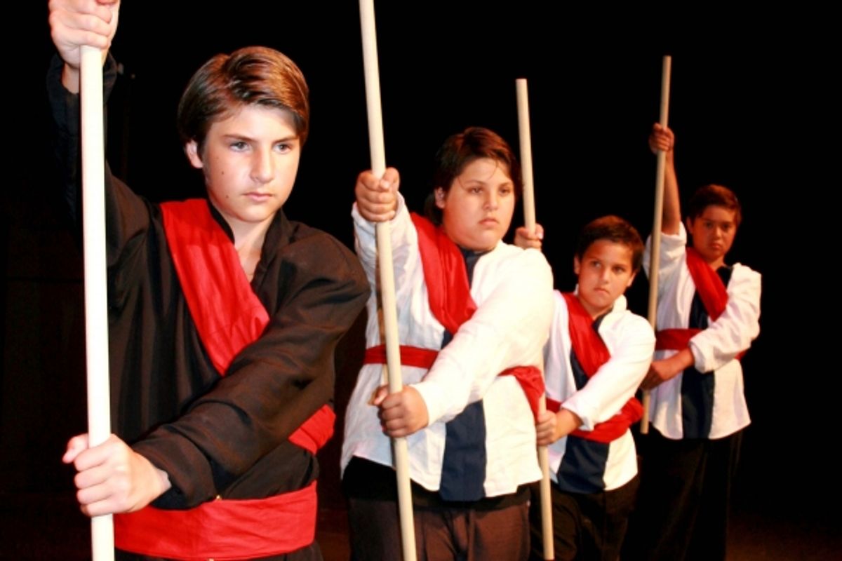 Jesse Graham, Gus Graham, Elijah Graham and Daniel Brackett at 