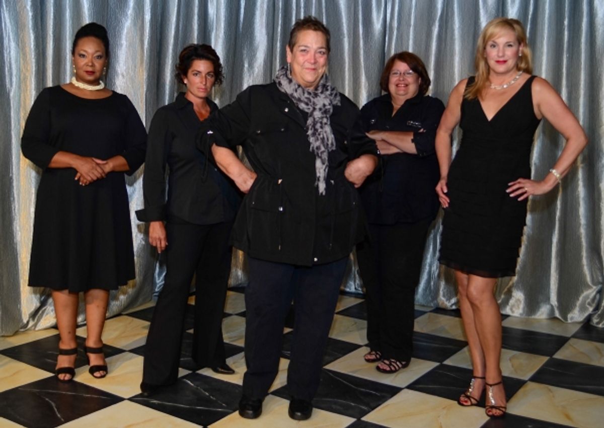 Milicent Wright , Sara Reimen, Gayle Steigerwald, Lori Raffel and Cindy Phillips at 