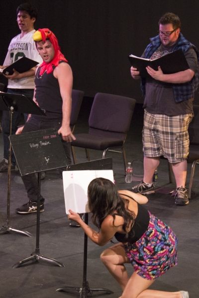 Michael Feldman, Jeff Orton, Diana Huey and Evan Woltz Photo