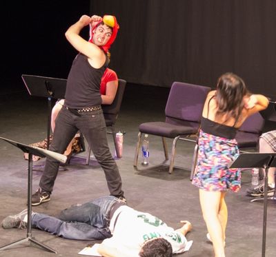 Jeff Orton, Michael Feldman and Diana Huey Photo