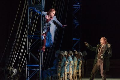 Jay Hunter Morris as Erik and Melody Moore as Senta Photo