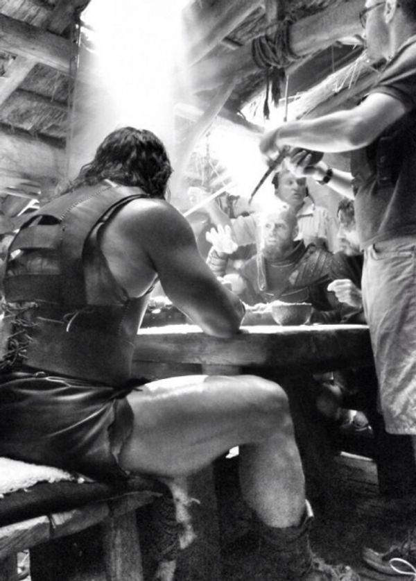 Dwayne Johnson and Company on the set of HERCULES Photo