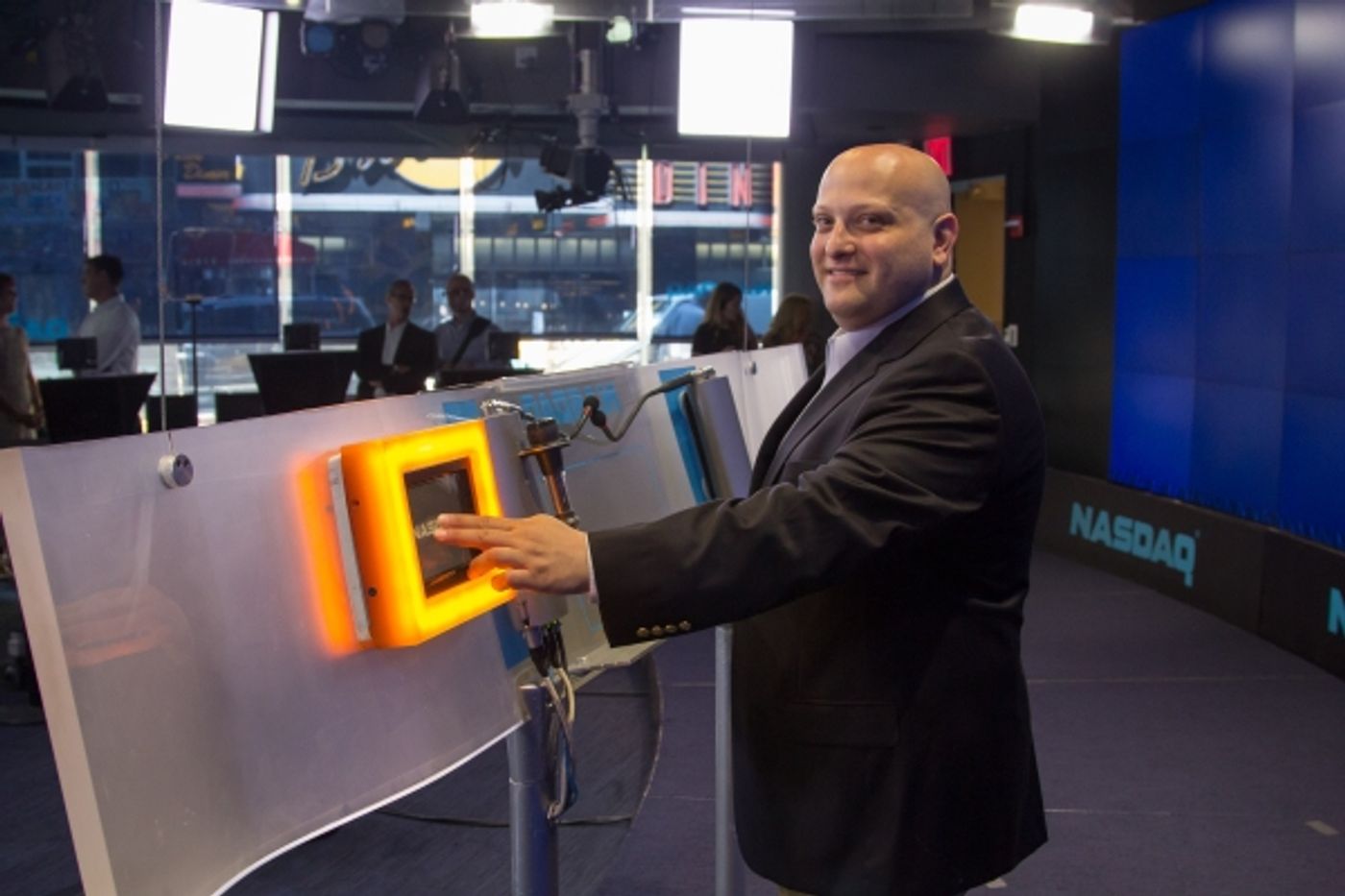 Photo Flash: Isaac Robert Hurwitz and NYMF Ring NASDAQ Closing Bell  Image