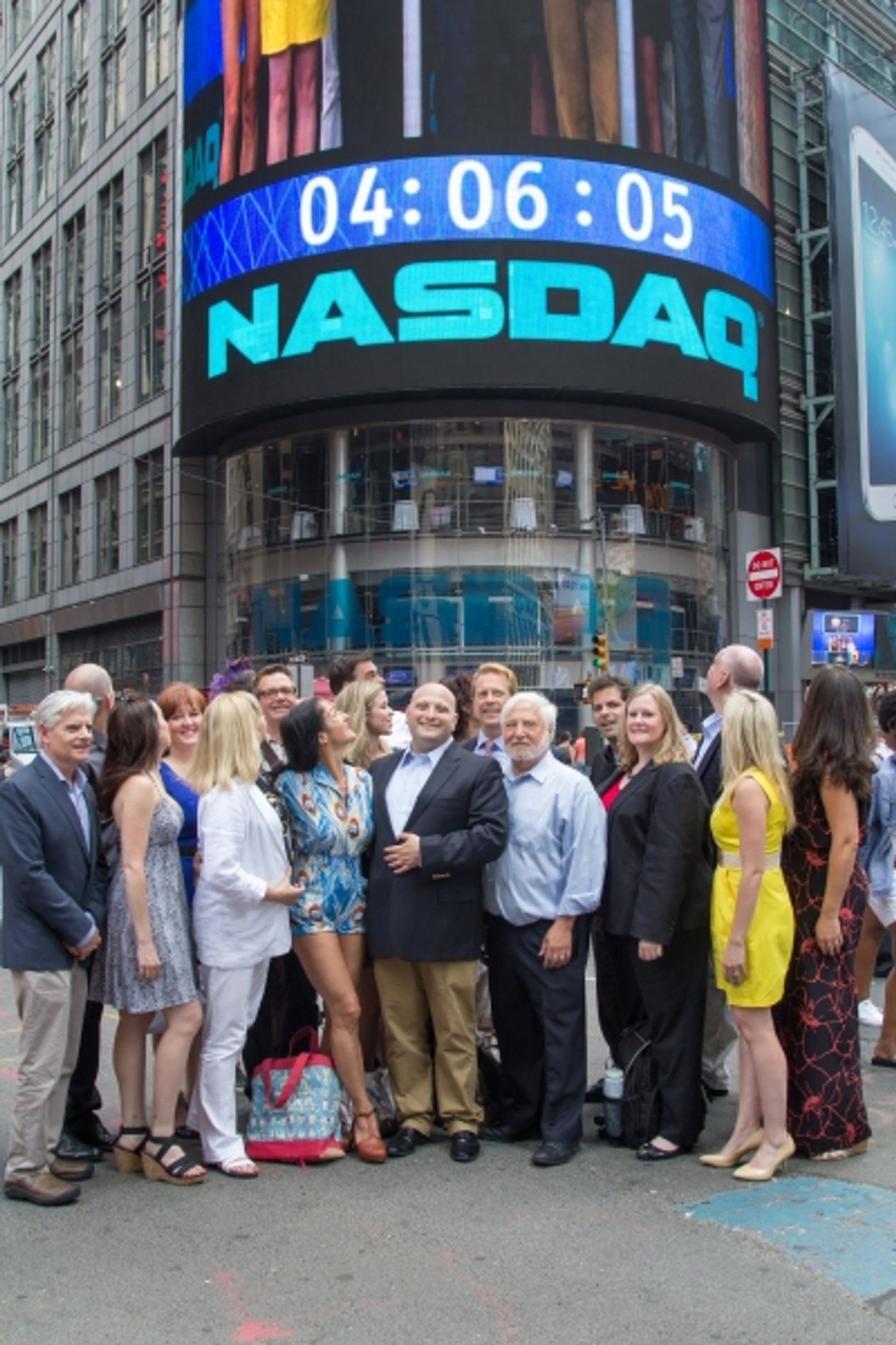 Photo Flash: Isaac Robert Hurwitz and NYMF Ring NASDAQ Closing Bell  Image