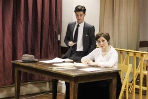 Matt Jessup (Claude Dancer) and Katie Brennan (W. Harcourt Gregory) Photo