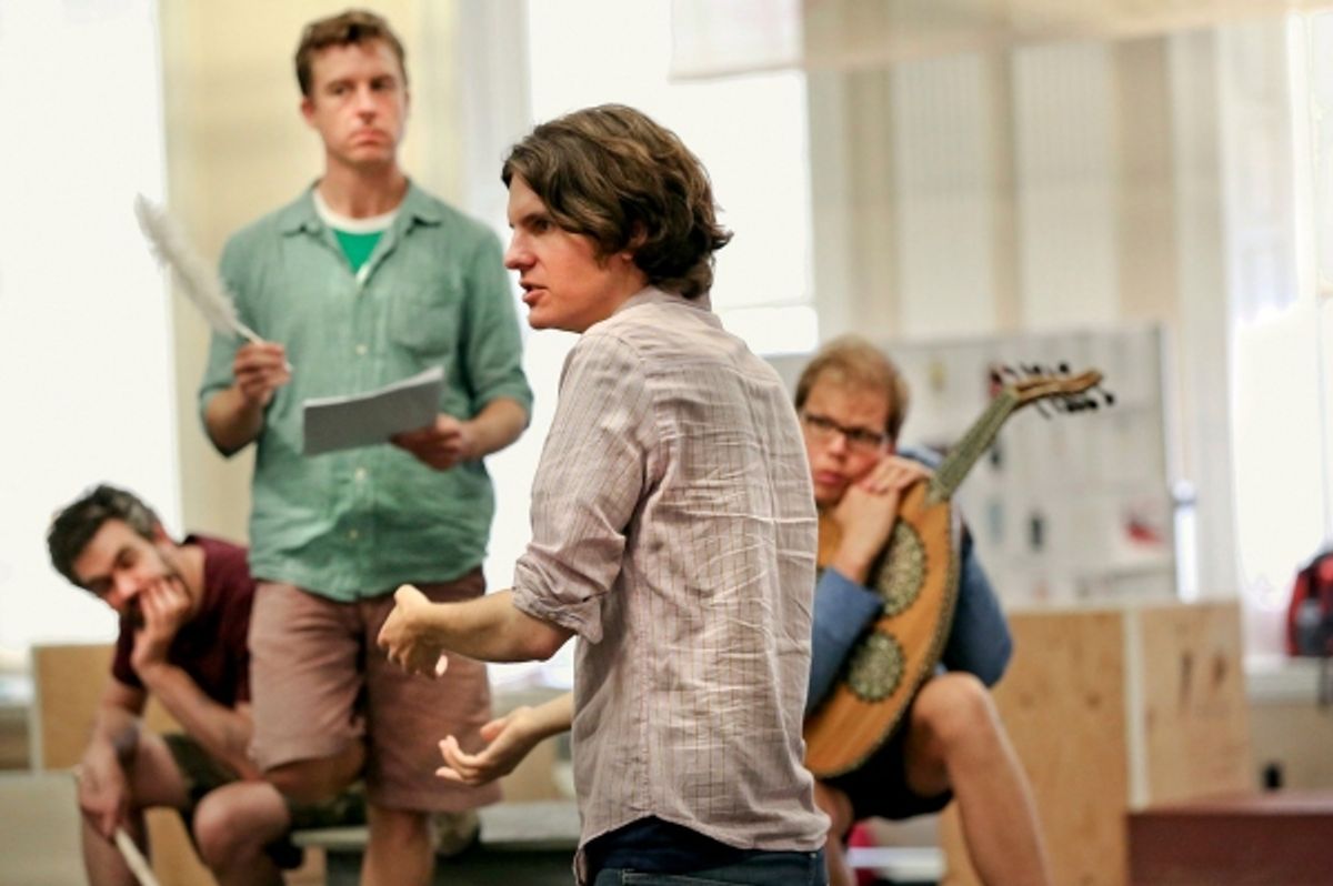 Kevin Del Aguila, Lucas Near-Verbrugghe, Alex Timbers, Jeff Hiller at 