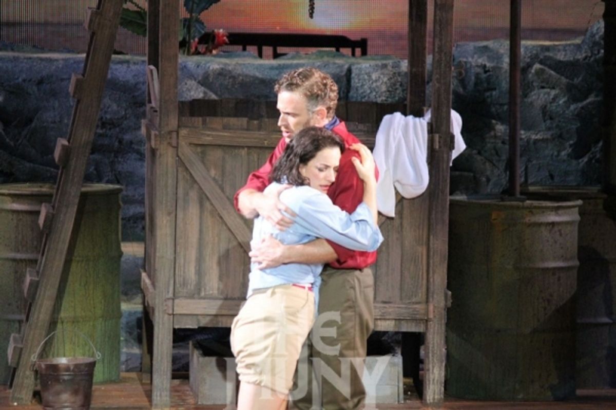 Laura Michelle Kelly,  Ben Davis at 