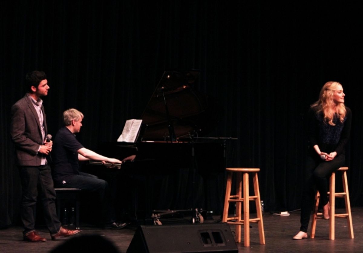 Betsy Wolfe and Adam Kantor
 at 