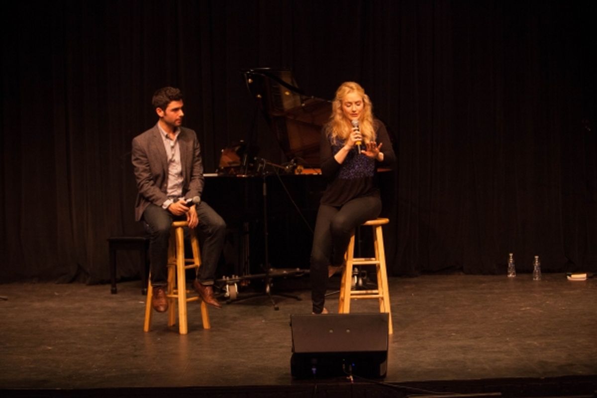 Betsy Wolfe and Adam Kantor
 at 