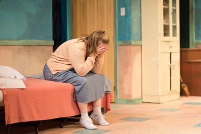 Maeve Brady plays the stalwart Lenny in Crimes of the Heart.
 Photo