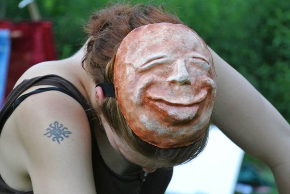 Mel House in The Exception and the Rule. Mask by Joe Osheroff.  at 