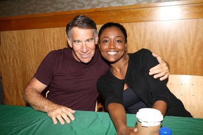 Composer Stephen Schwartz and Patina Miller Photo