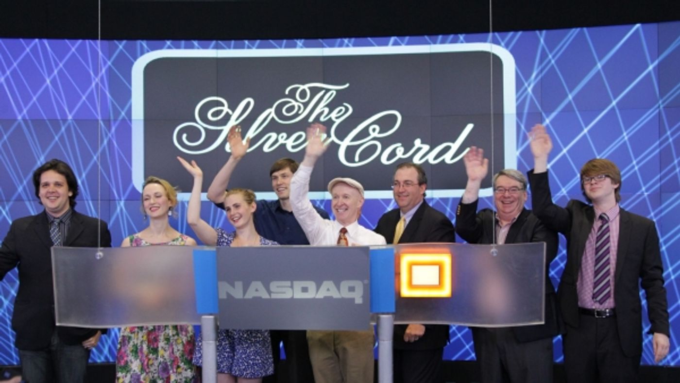 Photo Flash: Cast of THE SILVER CORD Rings NASDAQ Closing Bell Image