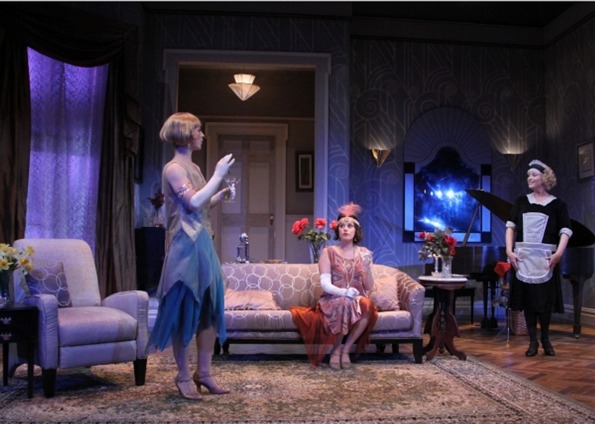 Julie Jesneck as Julia, Melissa Miller as Jane, and Allison Mackie as Saunders. at 