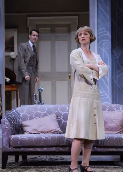Julie Jesneck as Julia reveals a secret to Willy Banbury Photo