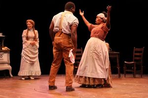 Jennifer Hope Wills (Magnolia), Phillip Boykin (Joe) and Sharon Wilkins (Queenie)  Photo