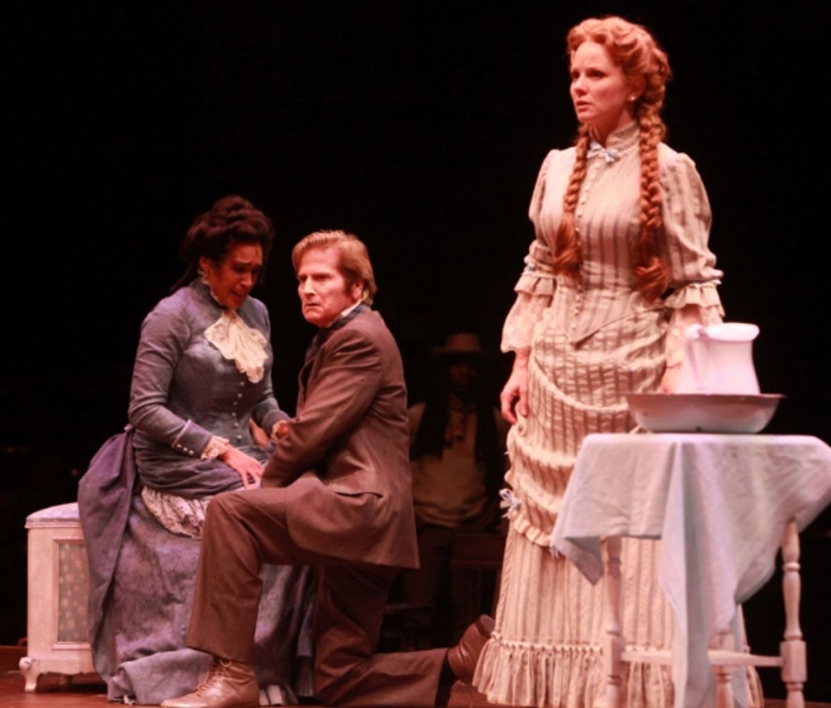 Nikki Crawford (Julie), Gordon Goodman (Steve) and Jennifer Hope Wills (Magnolia)  at 